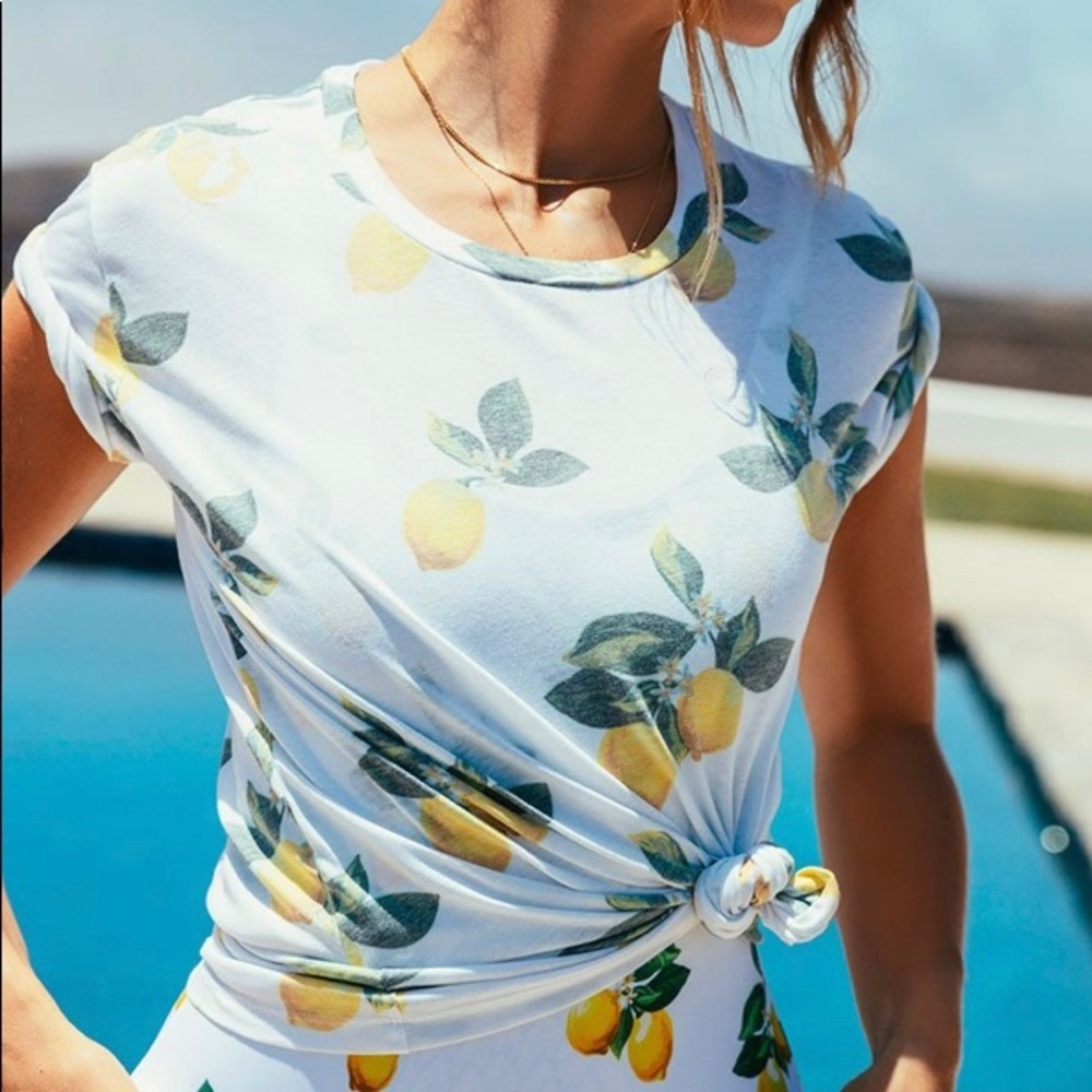 CHASER Lemon Design Graphic Tee - Women’s Size Small - New